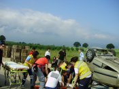 Babasultan Köyü Trafik Kazası ilk Müdehale