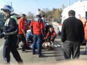 Sirameşeler Trafik Kazasına Müdehale