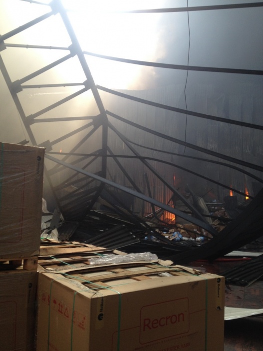 Tekstil Fabrikasında Çıkan Yangına Müdahale