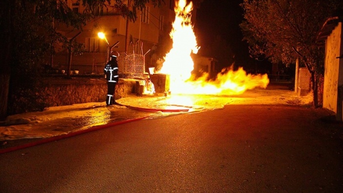 Bilecik Doğalgaz Yangınına Müdahale