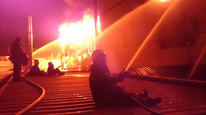 Demirtaş OSB Fabrika Yangınına Müdahale