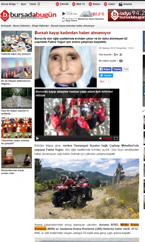 Bursa'da kayıp kadından haber alınamıyor