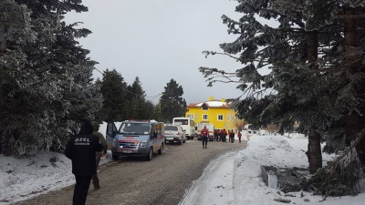 Uludağ'da yamaca düşen vatandaşımızı kurtarma operasyonu