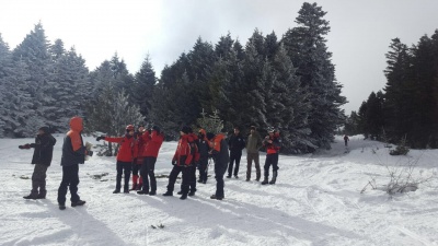 Uludağ'da yamaca düşen vatandaşımızı kurtarma operasyonu