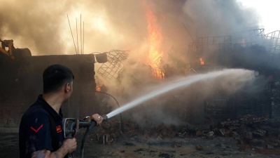 Yaylacık Boya Fabrikası Yangın Söndürme Operasyonu