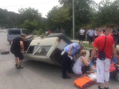 Orhaneli Yolu Trafik Kazasına Müdahale