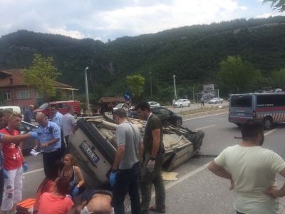 Orhaneli Yolu Trafik Kazasına Müdahale